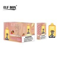 Elf Box Digital 12000 Puffs Mesh Coil 0%2%3%5% Nicotine Rechargeable Disposable Vape