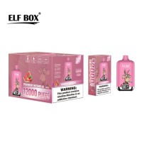 Elf Box Digital 12000 Puffs Mesh Coil 0%2%3%5% Nicotine Rechargeable Disposable Vape