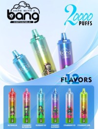 Bang Blaze 20000 Puffs Disposable Vape Pen with Smart Screen 1000mAh Battery Rechargeable Mesh Coil E-cigarette