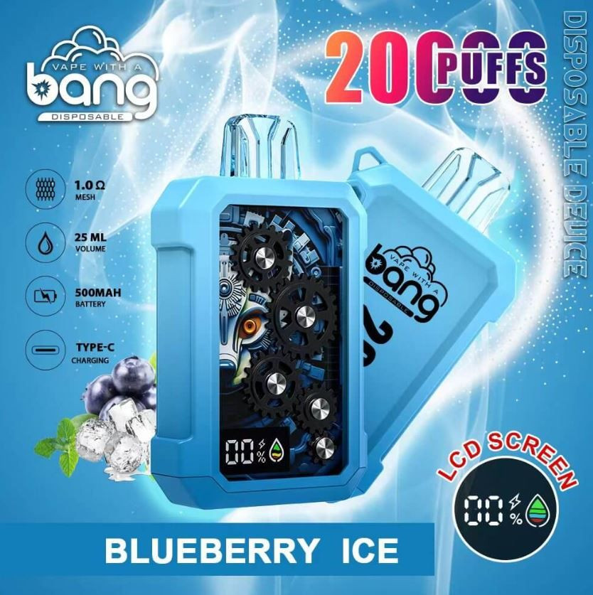 Bang Vape Gear 20000 Puffs 0%2%3%5% Nicotine Mesh Coil Rechargeable E-Cigarette Disposable Vape