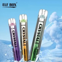 Elf Box Crystal 600 Puffs Mesh Coil 0%2%3%5% Nicotine Disposable Vape TPD Certificate Electronic Cigarette