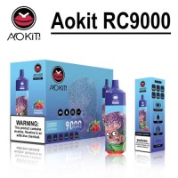 Aokit RC 9000 Puffs RGB Light mesh coil 0%2%3%5% nicotine disposable vape