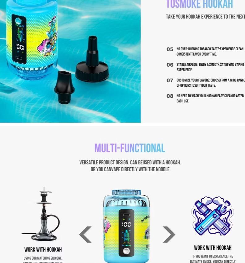 Atvs 120K Puff E-Cig 50ml E-Liquid 2200mAh Wholesale Disposable Vape Pen Airflow Adjustable Rechargeable E-shisha Head