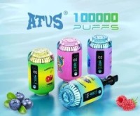 Atvs 120K Puff E-Cig 50ml E-Liquid 2200mAh Wholesale Disposable Vape Pen Airflow Adjustable Rechargeable E-shisha Head