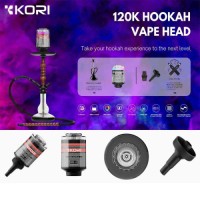 Kori 120K Puff E-Cig 50ml E-Liquid 2200mAh Wholesale Disposable Vape Pen Airflow Adjustable Rechargeable E-shisha Head