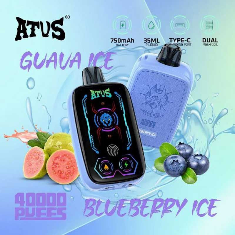 ATVS Bar 40000 Puffs 35ml Liquid Dual Mesh Coil Disposables