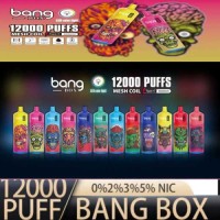 Bang Box 12000 Puffs 0%2%3%5% Nicotine Salt Mesh Coil Rechargeable  Disposable Vape