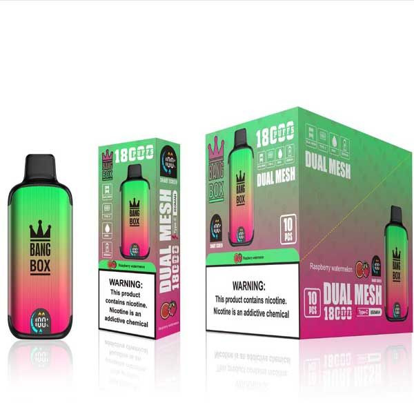 Bang Box 18000 Puffs Mesh Coil 0%2%3%5% Nicotine Rechargeable E-cigarette Disposable Vape