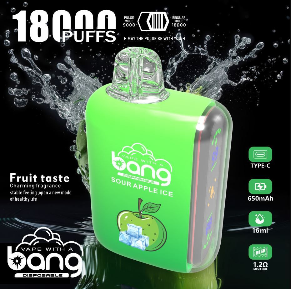 Bang  Rocket 18000 Puffs Vaporizers Disposable Vape Pen 12 Flavors Bang Vape Dual Mesh Coil Electronic Cigarettes