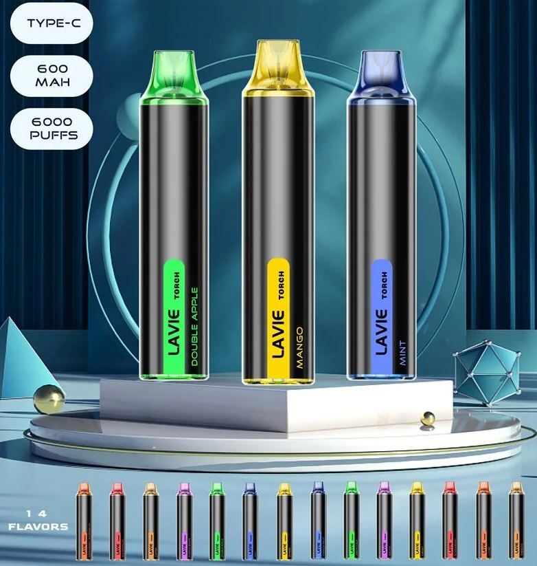 Lavie Torch 6000 Puffs 0%2%3%5% nicotine mesh coil original disposable vape
