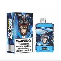 Bang King 20000 Crystal Disposable Vape 650mAh Type-C Charging 25 m Prefilled Pod With Battery And E Juice Indicator