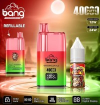 Wholesale Bang 40000 Puffs Digital Display Screen Disposable Vape Electronic Cigarette Refillable Oil Dual Mesh