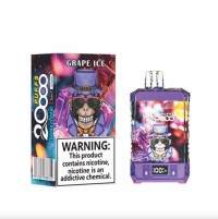 Bang King 20000 Crystal Disposable Vape 650mAh Type-C Charging 25 m Prefilled Pod With Battery And E Juice Indicator