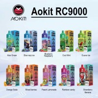 Aokit RC 9000 Puffs RGB Light mesh coil 0%2%3%5% nicotine disposable vape